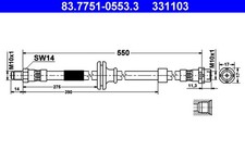 Flexible de frein BMW 3,0