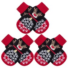 EXPAWLORER 6PCS Anti-Slip Dog Socks for Hot Pavement  Paw Licking Protection