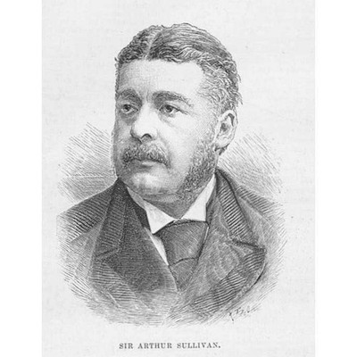 Sir ARTHUR SULLIVAN English Compose - Antique Print 1891