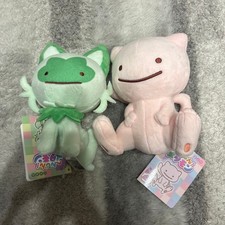 Pokemon Transform Ditto Plush Toy Nyaoha Mew 2 piece Set