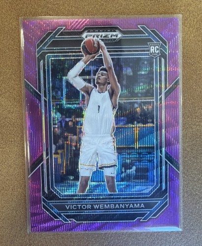 2023-24 Panini Prizm Draft Picks - Victor Wembanyama #2 Purple Wave Prizm (RC)