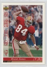 1993 Upper Deck Brent Jones #382 2k3