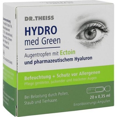 2x DR.THEISS Hydro med Green Augentro.Einzeldos.Amp. 20X0.35 ML