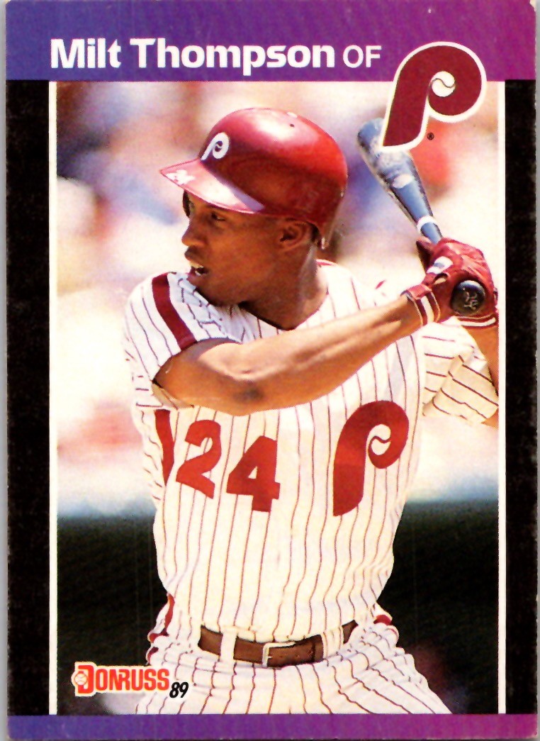 1989 Donruss Milt Thompson #313 Phillies