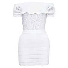 Valentino Lace Off Shoulder Playsuit Women White Xs
