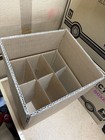 10x Strong Sturdy Cardboard Bottle Carrier Boxes For 6 Bottles - with dividers