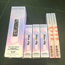 Urban Decay All Nighter Glow Setting Spray, Lip Gloss Oil  24/7 Liners Lot