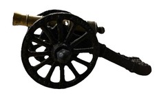 Small Vintage Metal Decorative Desktop Cannon
