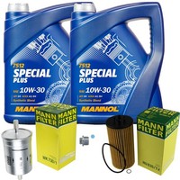Inspektionspaket 10L Mannol Special Plus 10W-30 FüR Audi A4 Avant S4 Quattro A8