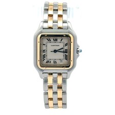 Cartier Panthere Medium W25028B6 Two-Tone Steel Gold Watch with Date