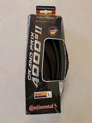 New Continental Grand Prix 4000 S II Road Cycling Tire, Black, 700X23c. 1 Tire