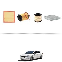 Hoffcar Set Service - 4 Filter FüR Peugeot 508 1.6 Bluehdi 88Kw Von 2014