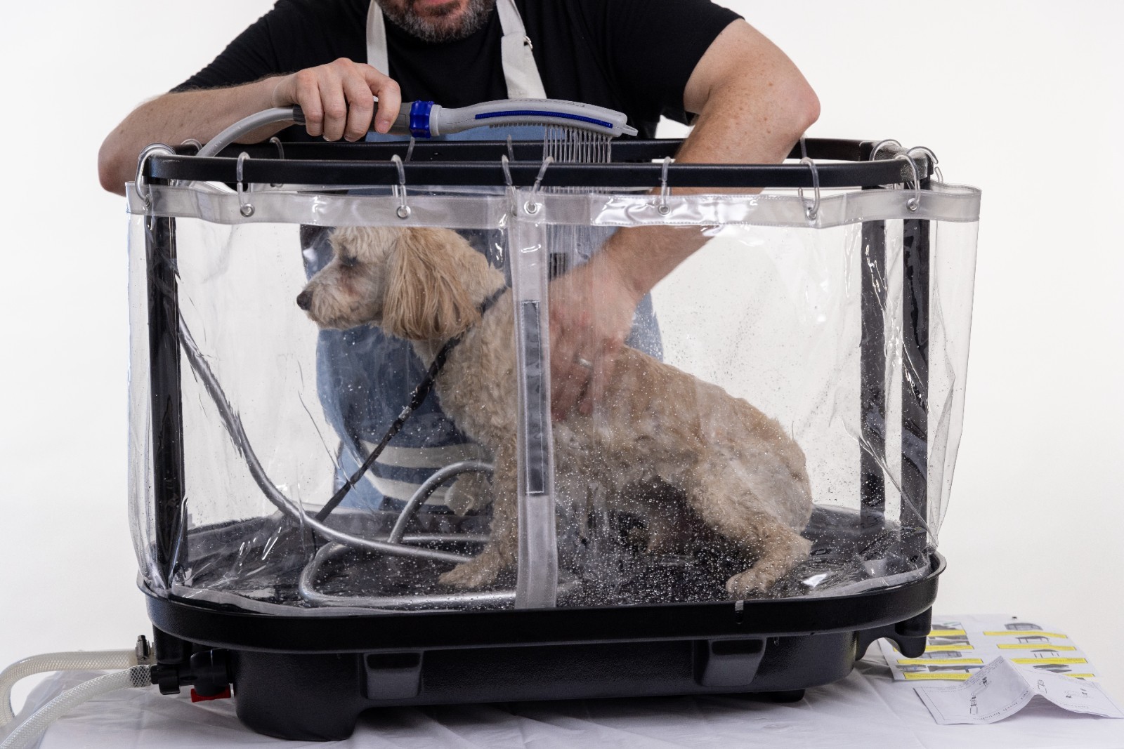Dog bath for 50lb pets and under. 32" x 20" x 18"