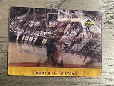 1997-98 Upper Deck Diamond Vision Dunk Vision Grant Hill #D4 Detroit Pistons