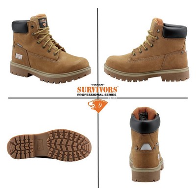 HERMAN SURVIVORS Driller 6'' Steel Toe Slip Resistant Work Boots Choose Size