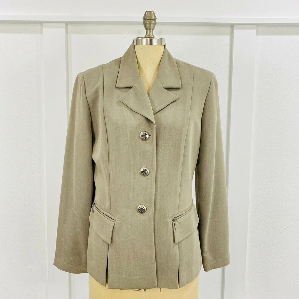 Conjunto de 2 faldas informales de esquina para mujer talla 12 gris neutro carrera trabajo oficina Foto 2 de 4