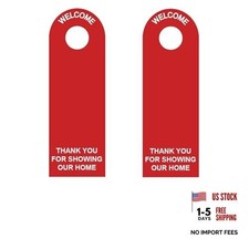 Lock Box Door Guard - Length - 2-Pack - Standard Red