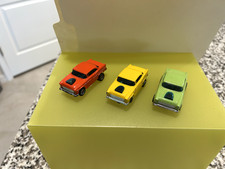 3 AFX CHEVY BELAIR AURORA SLOT CARS