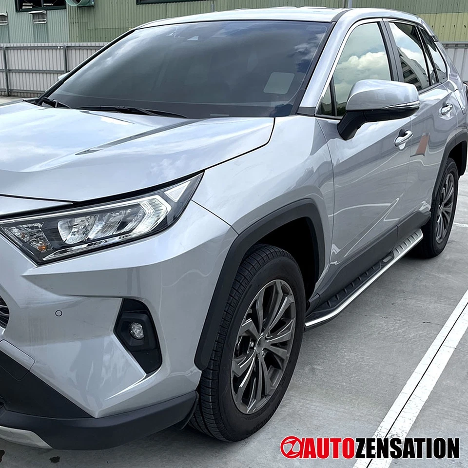 Fit 2019-2025 Toyota RAV4 Aluminum Silver Running Boards Side Step Nerf Bars - Imagem 3 de 4