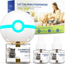 TrinityCalm Cat Calming Diffuser Kit Advanced 3-in-1 Pheromone L-Theanine Sys