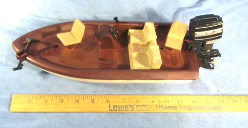Vintage 1989 Nylint Battery Operated 12" Bass Boat Mercury XR6 Motor Works! - Picture 2 of 16