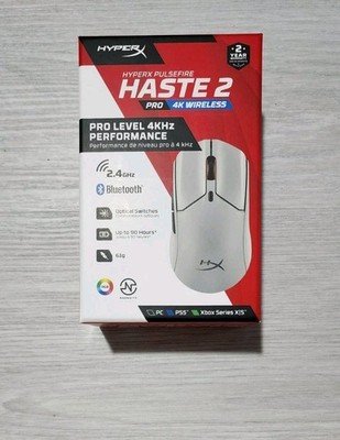 HyperX Pulsefire Haste 2 Pro 4k Wireless Gray Gaming Mouse PC PS5 Xbox RGB