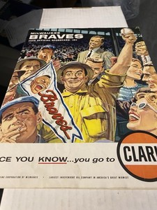 1959 Milwaukee Braves Score Arod, 6-2 Loss Reds, Scored