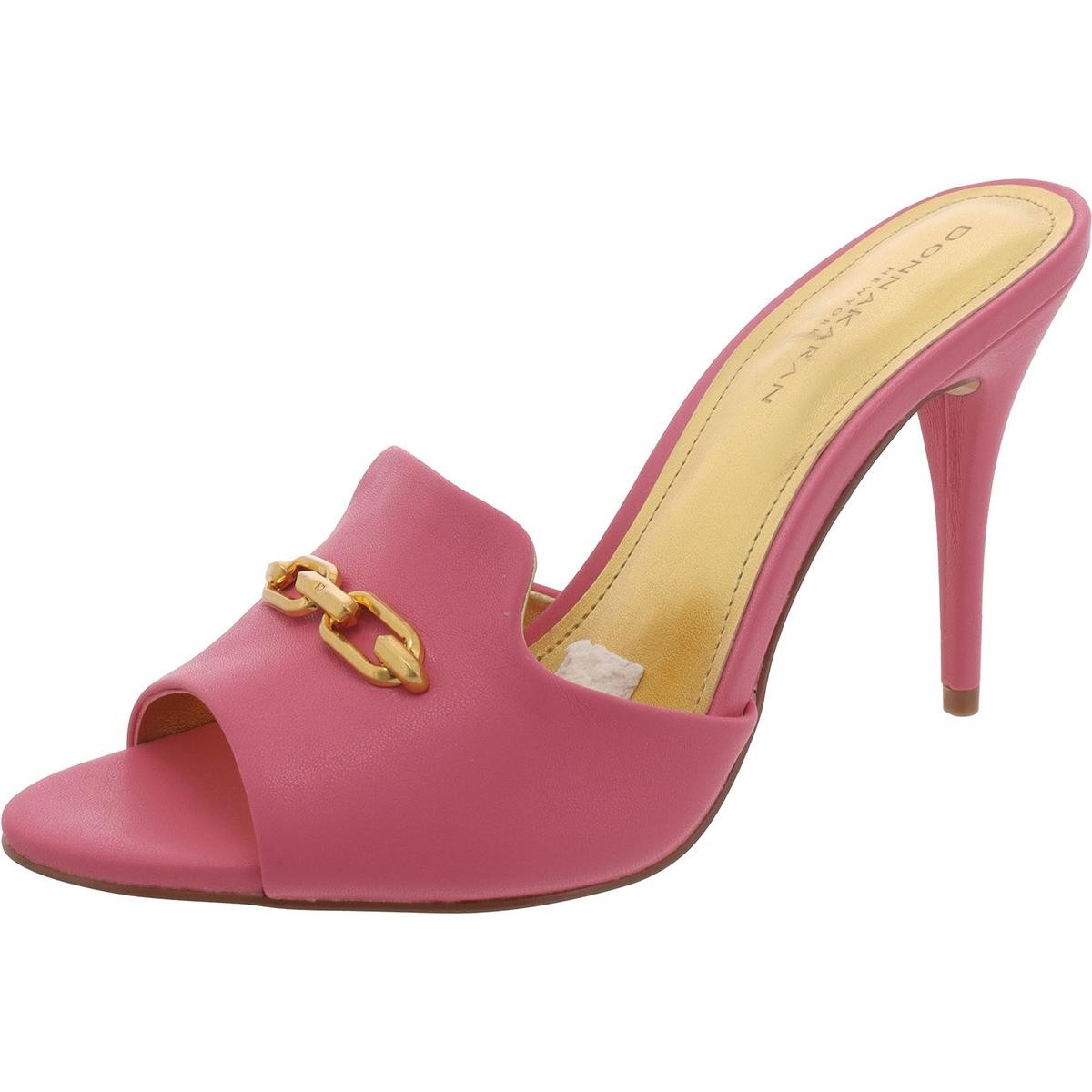 Женские босоножки Donna Karan Senna Pink на цепочке Mule 9 средних размеров BM BHFO 5243 17890₽