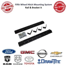 Draw-Tite 30035 5th Wheel Trailer Hitch Mounting System Rails & Bracket kit
