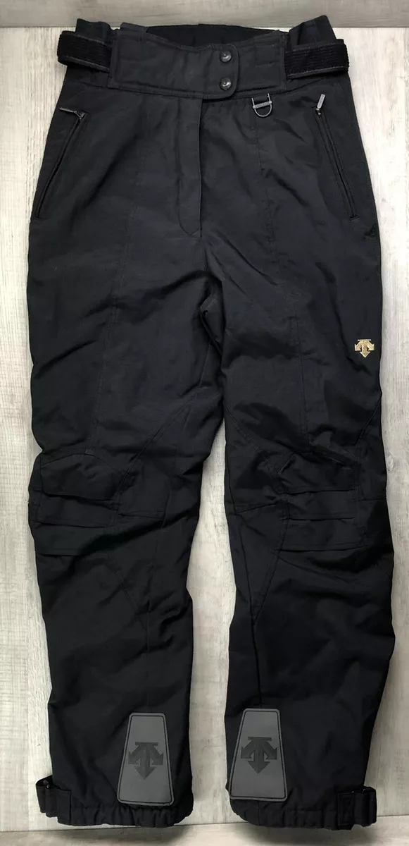 DESCENTE Ski Pants Black Warm Snow Gear Snowboarding Womens US Size 14 R