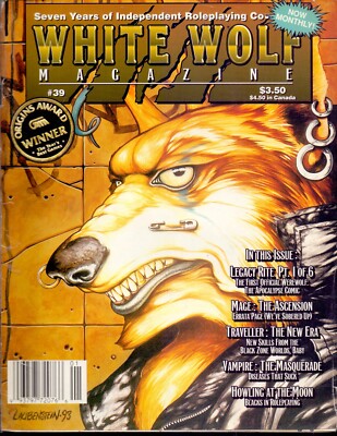 JDR RPG ROLEPLAYING GAME / WHITE WOLF MAGAZINE # 39 1993