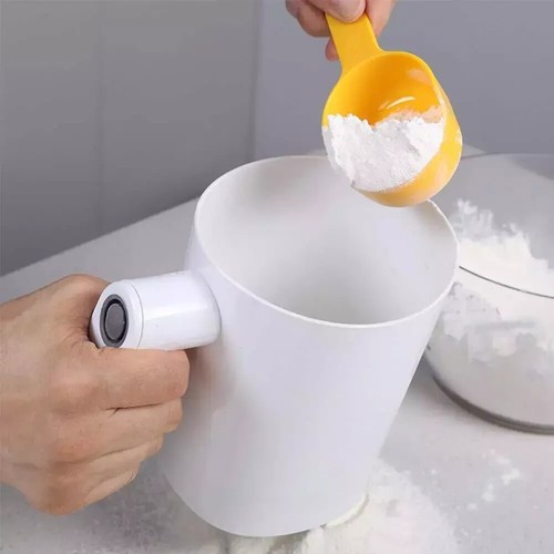 Flour Sifter Electric Sieve Cooking Stainless Steel Mesh Shaker Kitchen Cakes... - Picture 6 of 9