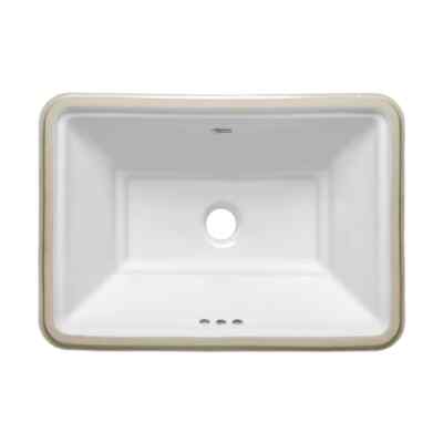 American Standard Esteem White Undermount Bathroom Sink w/Overflow 