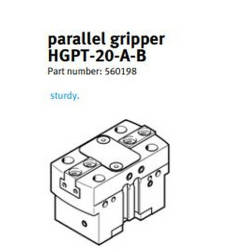 Festo 560198 HGPT-20-A-B Parallelgreifer Strudy 001910 - Bild 10 von 12