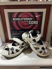 Mens athletic golf sandal - white - extra arch support and comfort - MCS200B