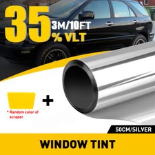 20 X10ft Uncut Roll Window Mirror Silver Chrome Film Tint Car Home Office Glass
