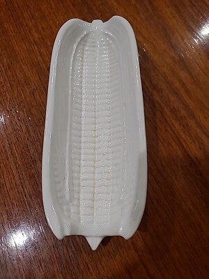 Single Bordallo Pinheiro Caldas Da Rainha Ceramic Corn On The Cobb Dish