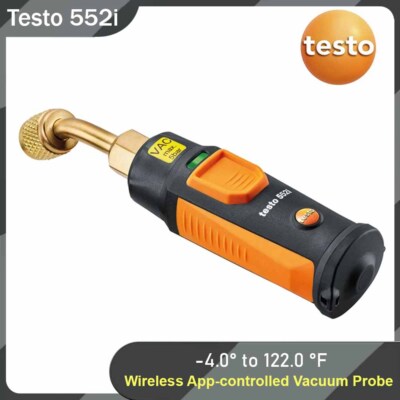 Testo 552i App-gesteuerte drahtlose Bluetooth Vakuumsonde I für HLK-Systeme