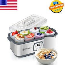Probiotic Yogurt Maker with Adjustable Time Temp Control - Make Tr...