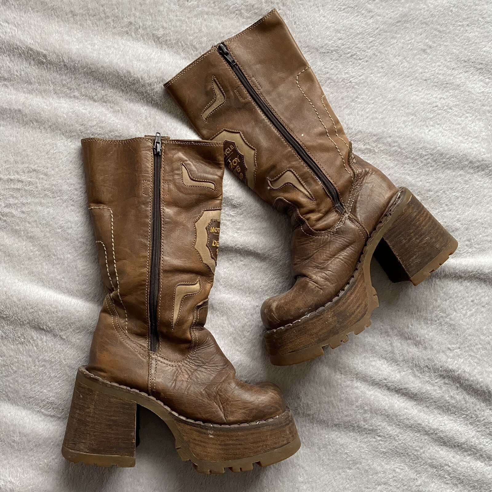 destroy platform cowboy boots