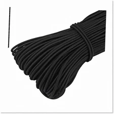 2.5mm Black Elastic Stretch String Cord - Durable & Versatile for Jewelry Making