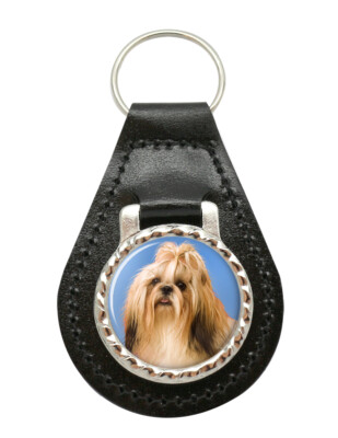Shih Tzu Leder Schlüsselanhänger