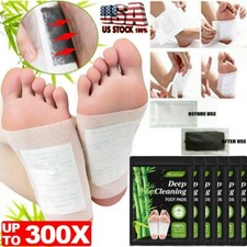 300Pcs Detox Foot Patches Pads Body Toxins Feet Slimming Cleansing Herbal Nature