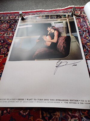 CAROLINE POLACHEK SIGNED /AUTOGRAPH EVERASKING POSTER LTD ,36 BY24