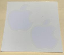 2 New Genuine Large Apple Logo Stickers Decals