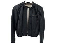 Women s Leather Vintage J Crew Bomber Jacket Coat Size 2 x-small small SOFT