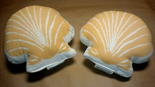 2 ~ Seashell Shaped Throw Pillow Yellow - Roo...