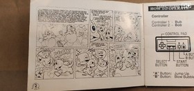 Bubble Bobble NES Nintendo Original Instruction Manual Booklet Only