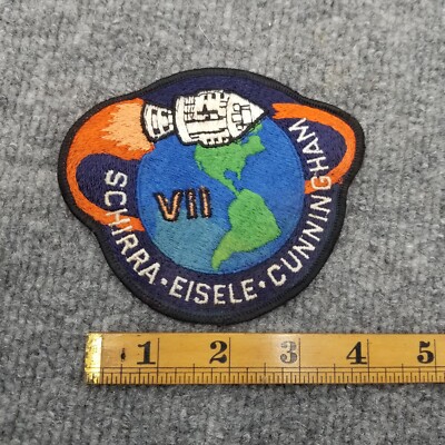 NASA Apollo 7 Mission Patch Schirra Eisele Cunningham Space Astronaut