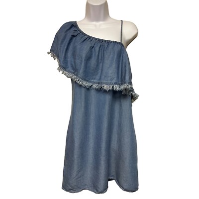 NEW! Splendid Summer Ruffle One Shoulder Denim Dress Women's Size Medium Tencel | eBay NEW! Splendid Summer Ruffle One Shoulder Denim Dress Women's Size Medium Tencel | eBay